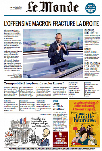 Le Monde du Mercredi 17 Mai 2017