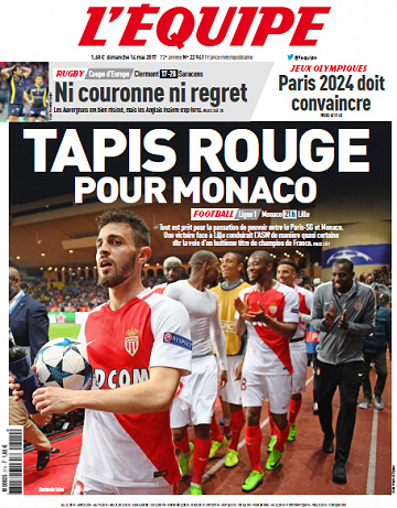 L’Équipe du Dimanche 14 Mai 2017