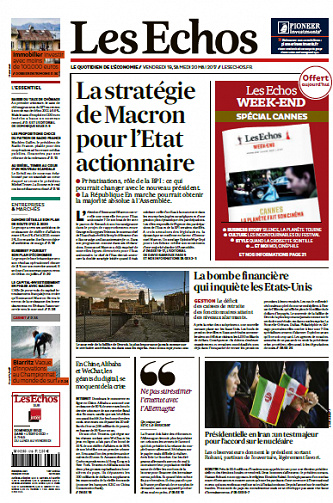 Les Echos du Vendredi 19 Mai 2017