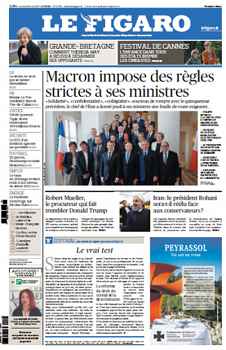Le Figaro du Vendredi 19 Mai 2017