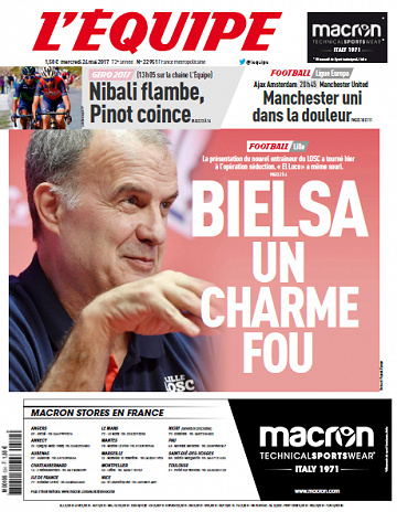 L’Equipe du Mercredi 24 Mai 2017