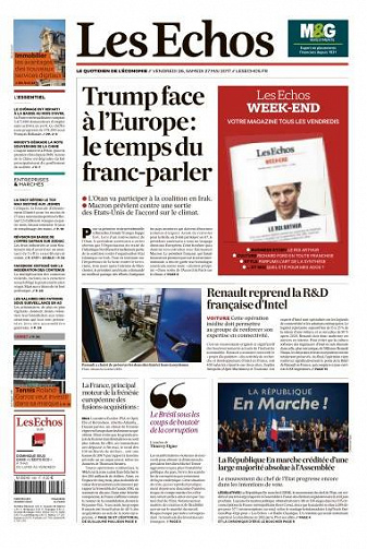 Les Echos du Vendredi 26 Mai 2017