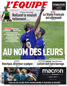 L’Equipe du Jeudi 25 Mai 2017