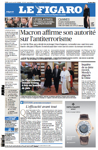 Le Figaro du Jeudi 25 Mai 2017