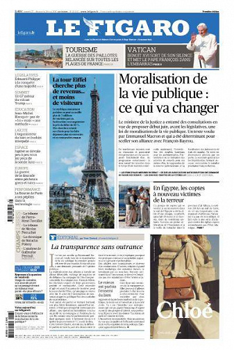 Le Figaro du Samedi 27 et Dimanche 28 Mai 2017