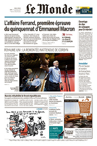 Le Monde du Jeudi 1 Juni 2017