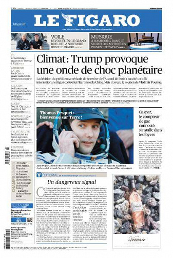 Le Figaro du Samedi 3 Juin 2017