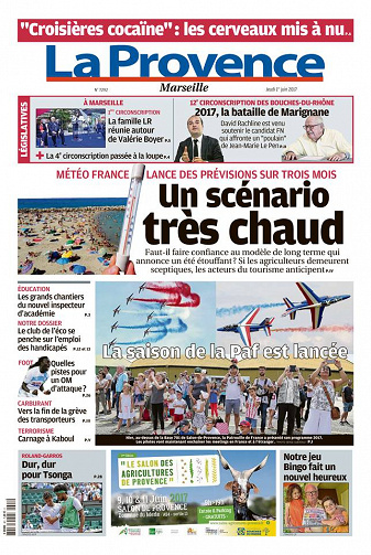 La Provence Marseille du jeudi 1er juin 2017
