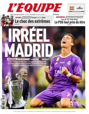 L’equipe du Dimanche 4 Juin 2017