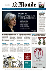 Le Monde du Mercredi 7 Juin 2017