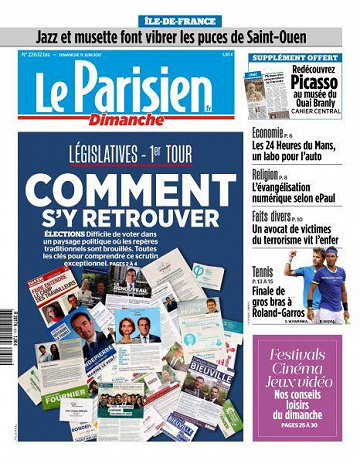 Le Parisien du Dimanche 11 Juin 2017