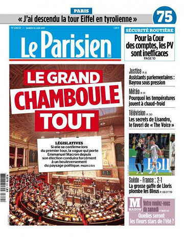 Le Parisien du Samedi 10 Juin 2017