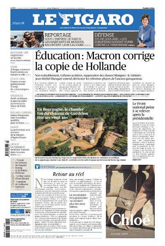 Le Figaro du Vendredi 9 Juin 2017