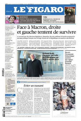 Le Figaro du Samedi 17 - Dimanche 18 Juin 2017