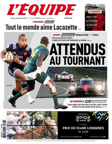 L’equipe du Samedi 17 Juin 2017