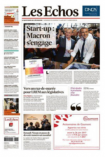 Les Echos du Vendredi 16 Juin 2017