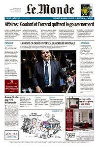 Le Monde du Mercredi 21 Juin 2017