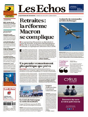 Les Echos Du Mardi 20 Juin 2017