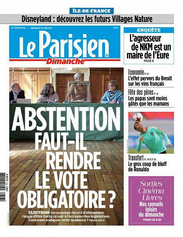 Le Parisien du Dimanche 18 Juin 2017
