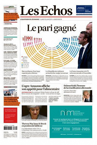 Les Echos du Lundi 19 Juin 2017