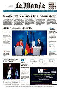 Le Monde du Dimanche 25 et Lundi 26 Juin 2017