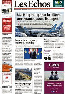 Les Echos du Vendredi 23 Juin 2017