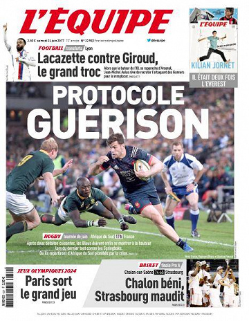 L’equipe du Samedi 24 Juin 2017