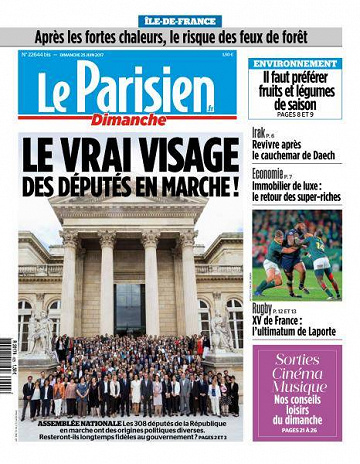 Le Parisien du Dimanche 25 Juin 2017