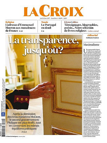 La Croix Du Jeudi 22 Juin 2017