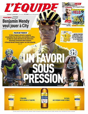 L’Équipe du Samedi 01 juillet 2017