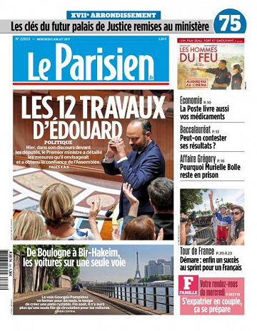 Le Parisien du Mercredi 5 Juillet 2017