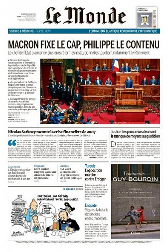 Le Monde & 2 suppléments du mercredi 5 juillet 2017