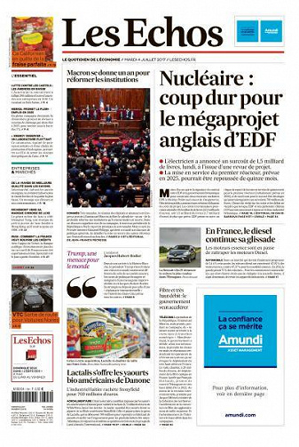 Les Echos du Mardi 4 Juillet 2017
