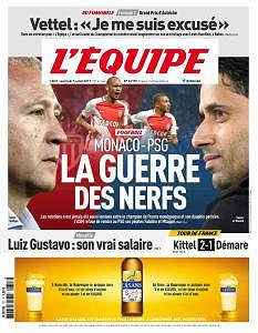 L’equipe du Vendredi 7 Jullet 2017
