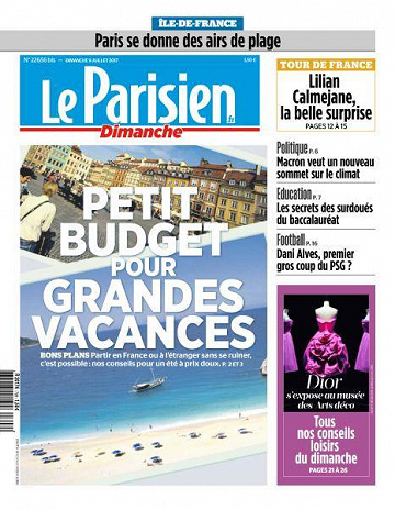 Le Parisien du Dimanche 9 Juillet 2017