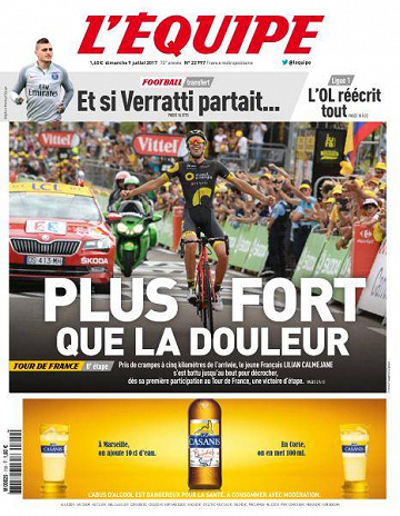 L’equipe du Dimanche 9 Juillet 2017