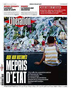 Libération du Jeudi 13 Juillet 2017