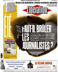 Libération du Samedi 15 Juillet 2017
