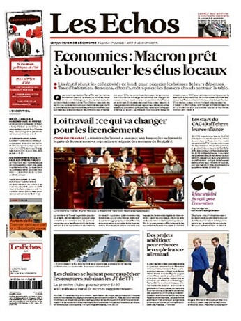 Les Echos Du Lundi 17 Juillet 2017