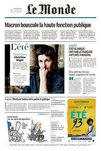 Le Monde du Mardi 18 Juillet 2017