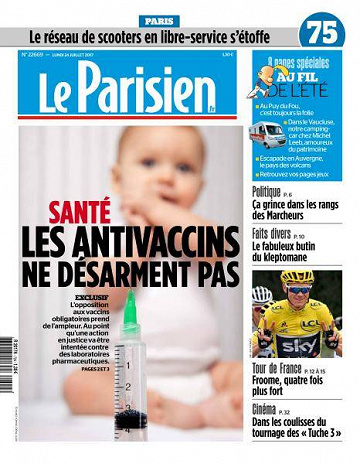 Le Parisien du Lundi 24 Juillet 2017