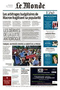 Le Monde du Mardi 24 Juillet 2017