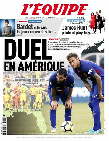 L’equipe du Mardi 25 Juillet 2017