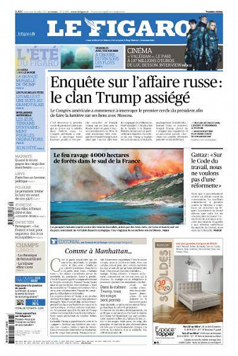 Le Figaro du Mercredi 26 Juillet 2017