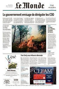 Le Monde du Jeudi 27 Juillet 2017