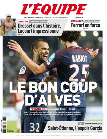 L’equipe du Dimanche 30 Juillet 2017