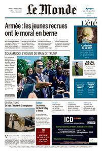 Le Monde du Dimanche 30 et Lundi 31 Juillet 2017