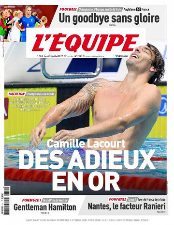 L’equipe du Lundi 31 Juillet 2017
