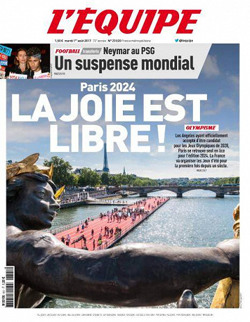 L’equipe du Mardi 1 Août 2017