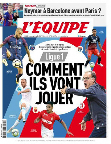 L’equipe du Mercredi 2 Août 2017